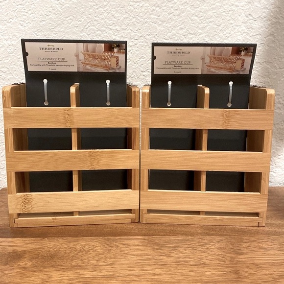 Threshold Kitchen Bamboo Utensil Holder For Drying Rack Threshold